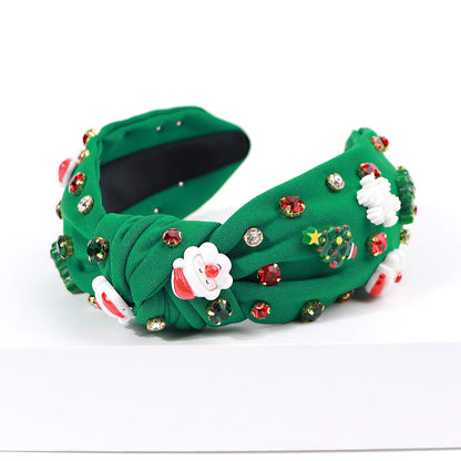 Women'S Cute Christmas Tree Santa Claus Plastic Hair Band