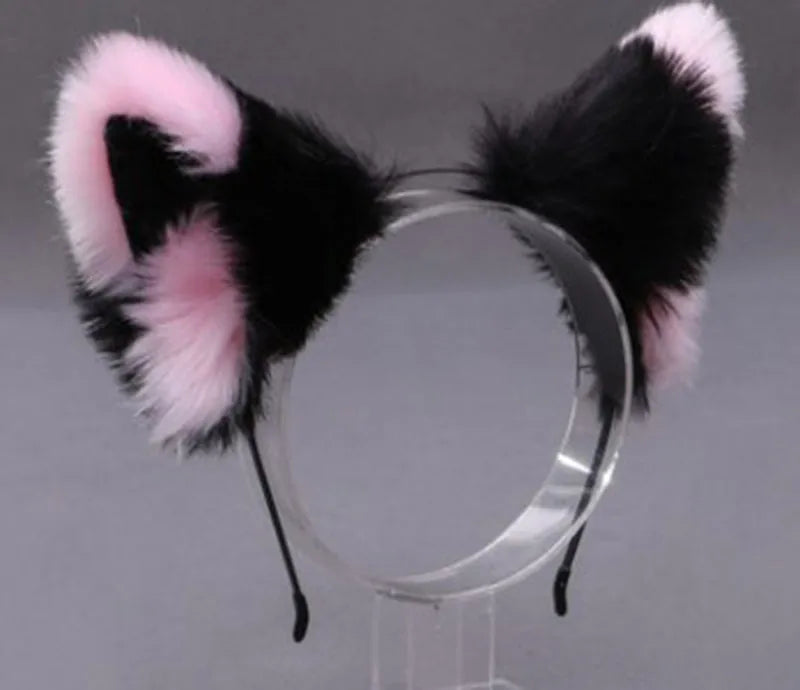 Women'S Cute Ear Plush Handmade Hair Band