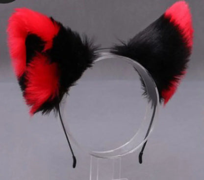 Women'S Cute Ear Plush Handmade Hair Band