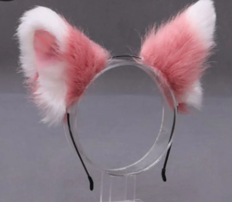 Women'S Cute Ear Plush Handmade Hair Band