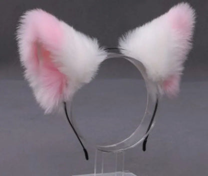 Women'S Cute Ear Plush Handmade Hair Band