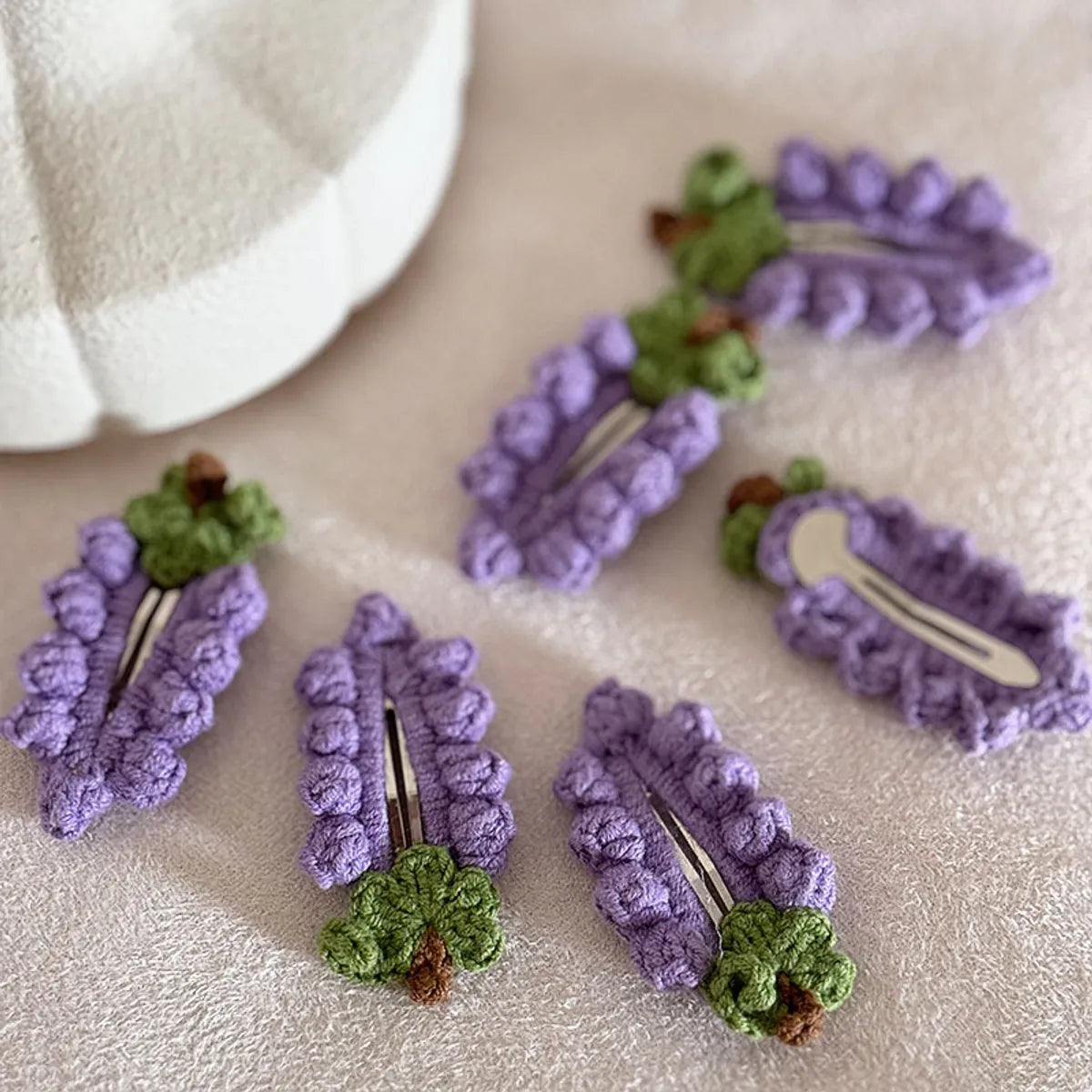 Women'S Cute Grape Cloth Hair Clip