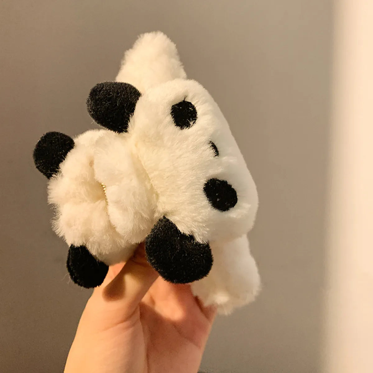 Women'S Cute Panda Plush Hair Claws