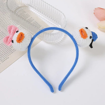 Women'S Cute Pumpkin Snowman Skull Yarn Hair Band