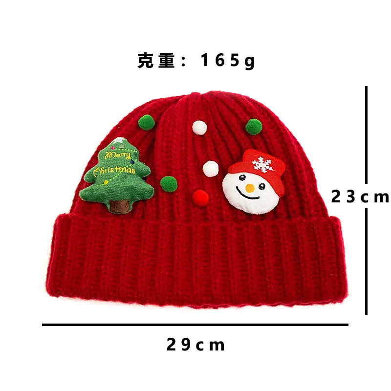 Women'S Cute Santa Claus Eaveless Wool Cap