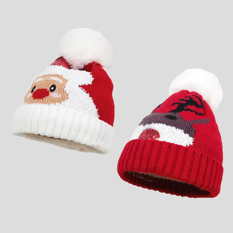 Women'S Cute Santa Claus Eaveless Wool Cap