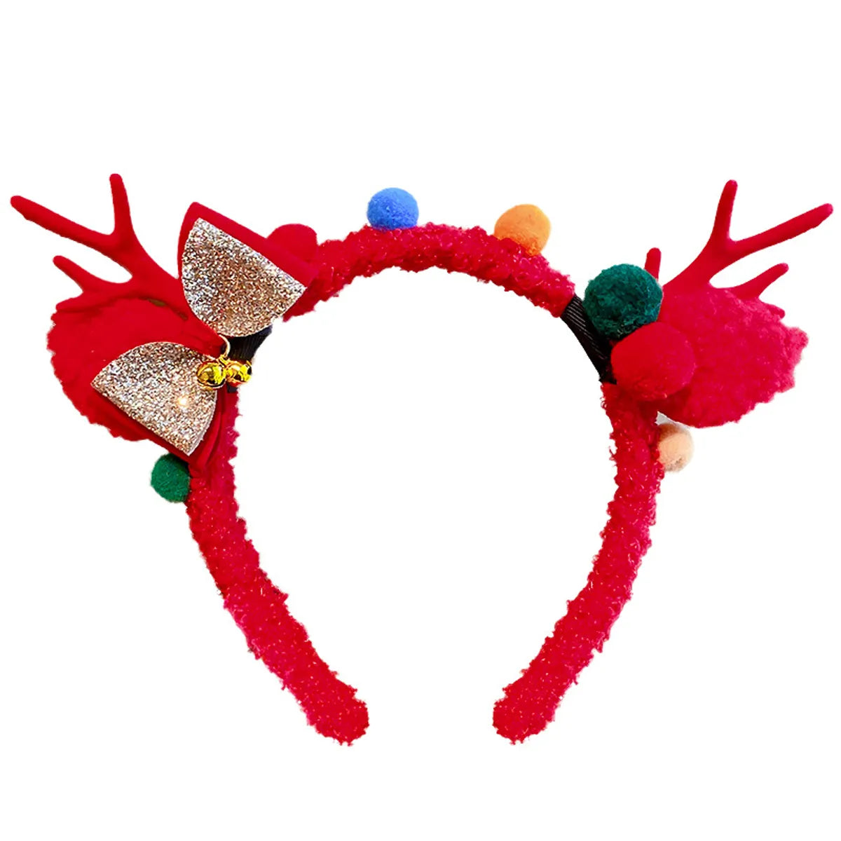 Women'S Cute Sweet Antlers Cloth Hair Clip Hair Band