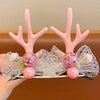 Women'S Cute Sweet Antlers Cloth Hair Clip Hair Band