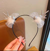 Women'S Cute Sweet Antlers Cloth Hair Clip Hair Band