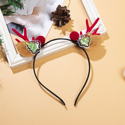 Women'S Cute Sweet Antlers Cloth Hair Clip Hair Band