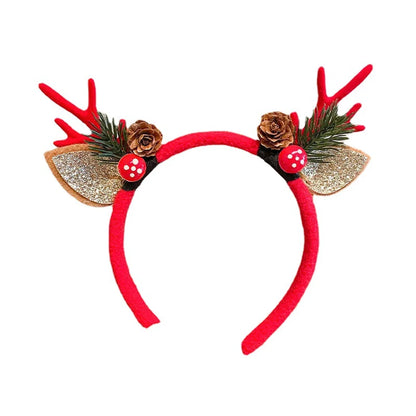 Women'S Cute Sweet Antlers Plush Hair Band