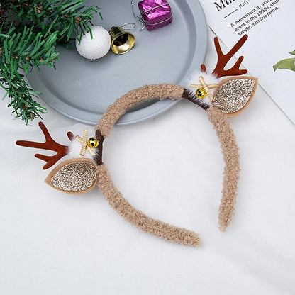 Women'S Cute Sweet Antlers Plush Hair Band