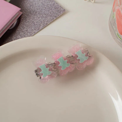 Women'S Cute Sweet Bear Plastic Hair Clip