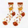 Women'S Cute Sweet Fruit Nylon Cotton Spandex Crew Socks A Pair