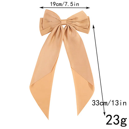 Women'S Cute Sweet Korean Style Bow Knot Cloth Hair Clip