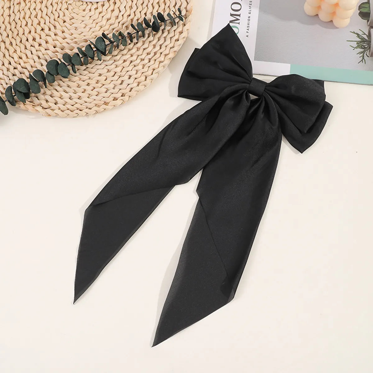 Women'S Cute Sweet Korean Style Bow Knot Cloth Hair Clip