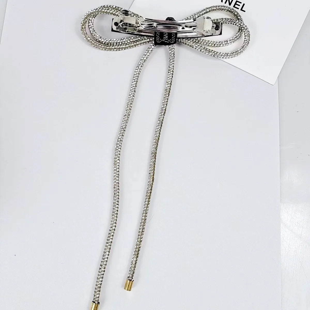 Women'S Elegant Bow Knot Rhinestone Diamond Hair Clip Hair Band