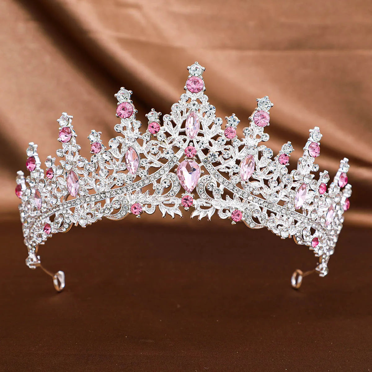 Women'S Elegant Bridal Streetwear Crown Alloy Plating Inlay Rhinestones Hair Band Crown