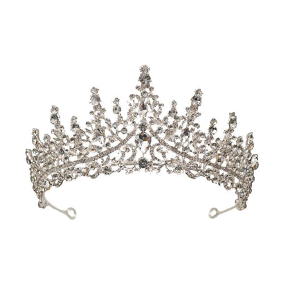 Women'S Elegant Bridal Streetwear Crown Alloy Plating Inlay Rhinestones Hair Band Crown