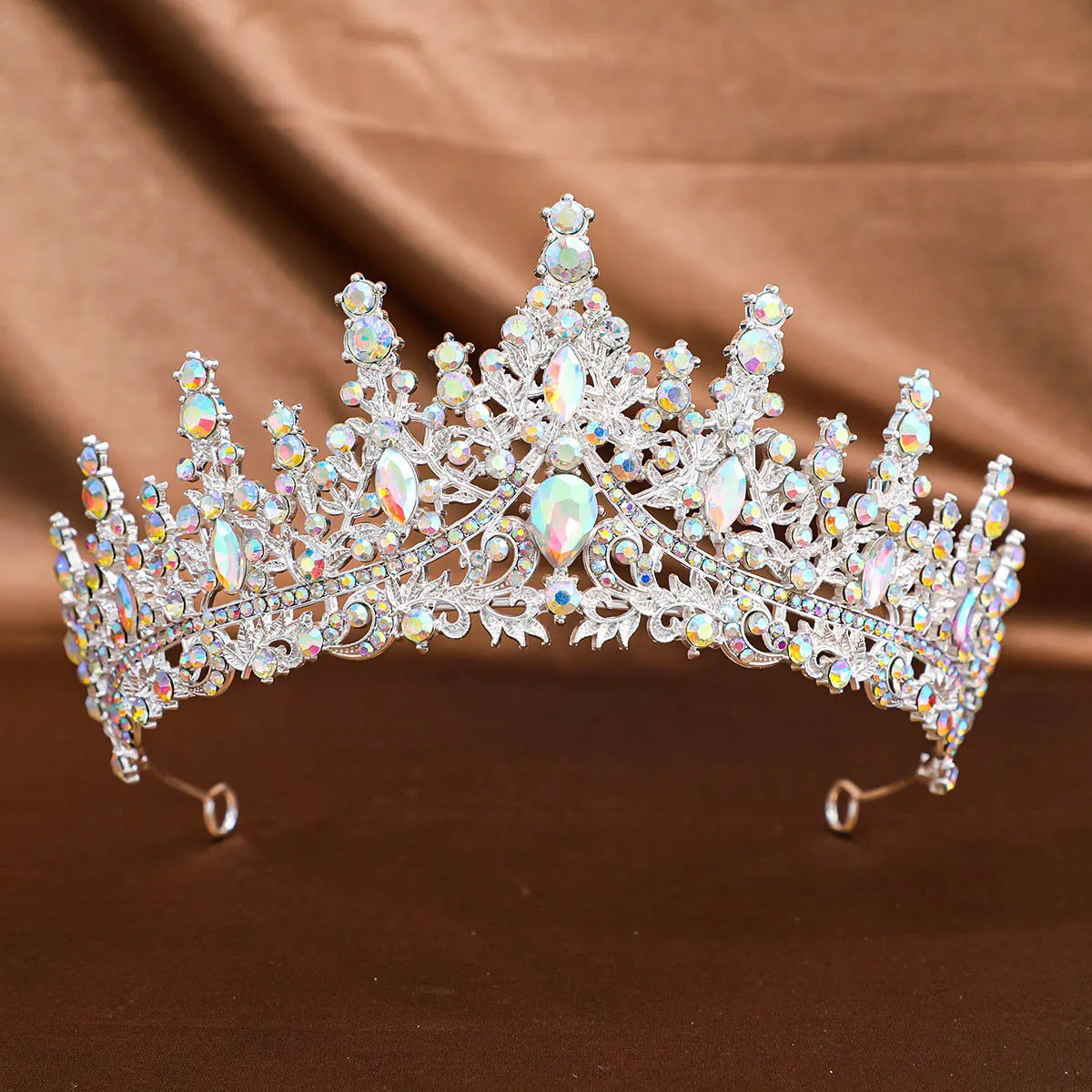 Women'S Elegant Bridal Streetwear Crown Alloy Plating Inlay Rhinestones Hair Band Crown