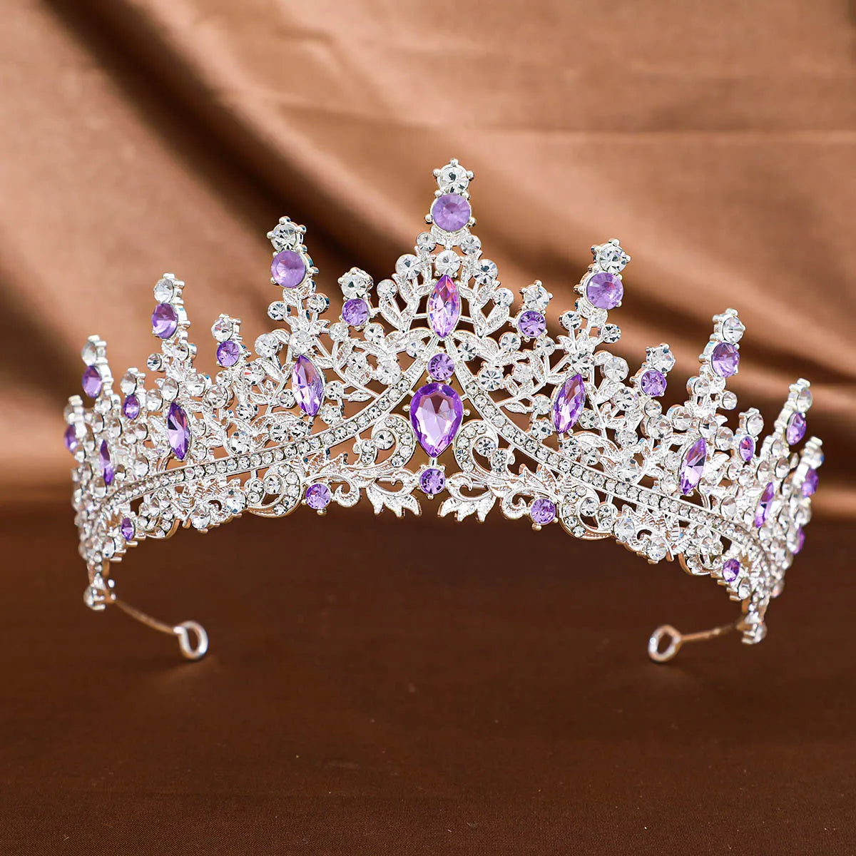 Women'S Elegant Bridal Streetwear Crown Alloy Plating Inlay Rhinestones Hair Band Crown