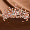 Women'S Elegant Bridal Streetwear Crown Alloy Plating Inlay Rhinestones Hair Band Crown