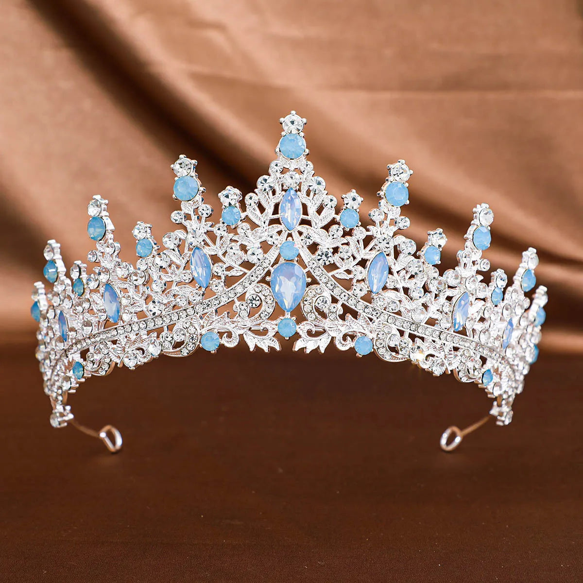 Women'S Elegant Bridal Streetwear Crown Alloy Plating Inlay Rhinestones Hair Band Crown