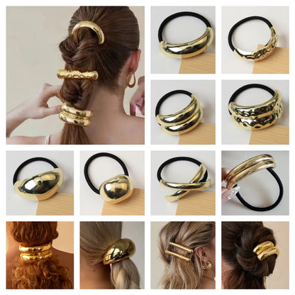 Women'S Elegant Classic Style Bow Knot Alloy Hair Tie