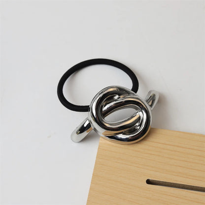 Women'S Elegant Classic Style Bow Knot Alloy Hair Tie