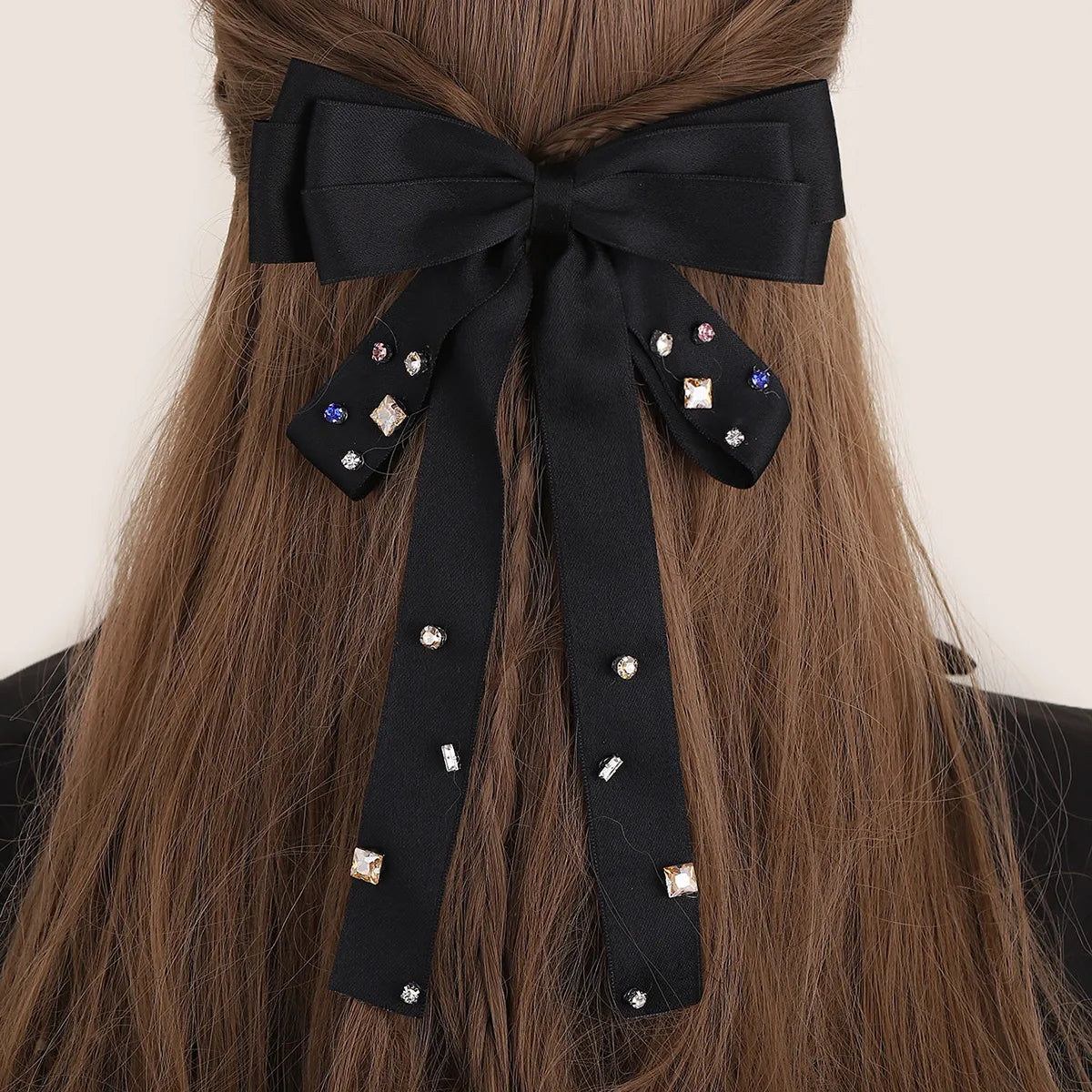 Women'S Elegant Classic Style Bow Knot Cloth Hair Clip