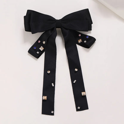 Women'S Elegant Classic Style Bow Knot Cloth Hair Clip