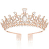 Women'S Elegant Crown Alloy Inlay Rhinestones Crown