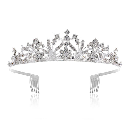 Women'S Elegant Crown Alloy Inlay Rhinestones Crown