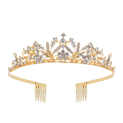 Women'S Elegant Crown Alloy Inlay Rhinestones Crown