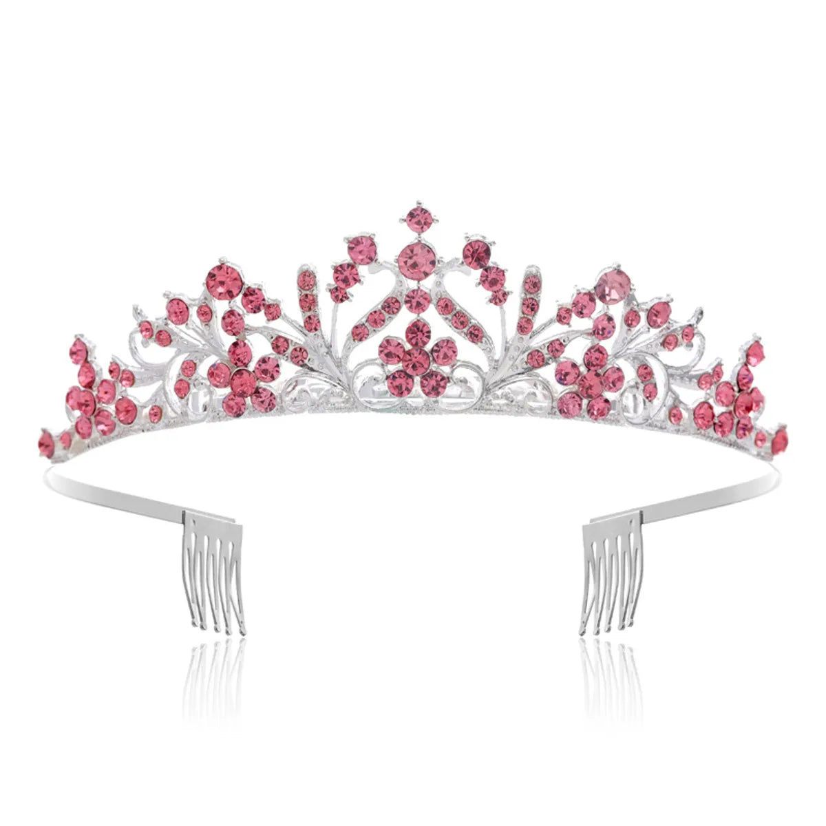 Women'S Elegant Crown Alloy Inlay Rhinestones Crown