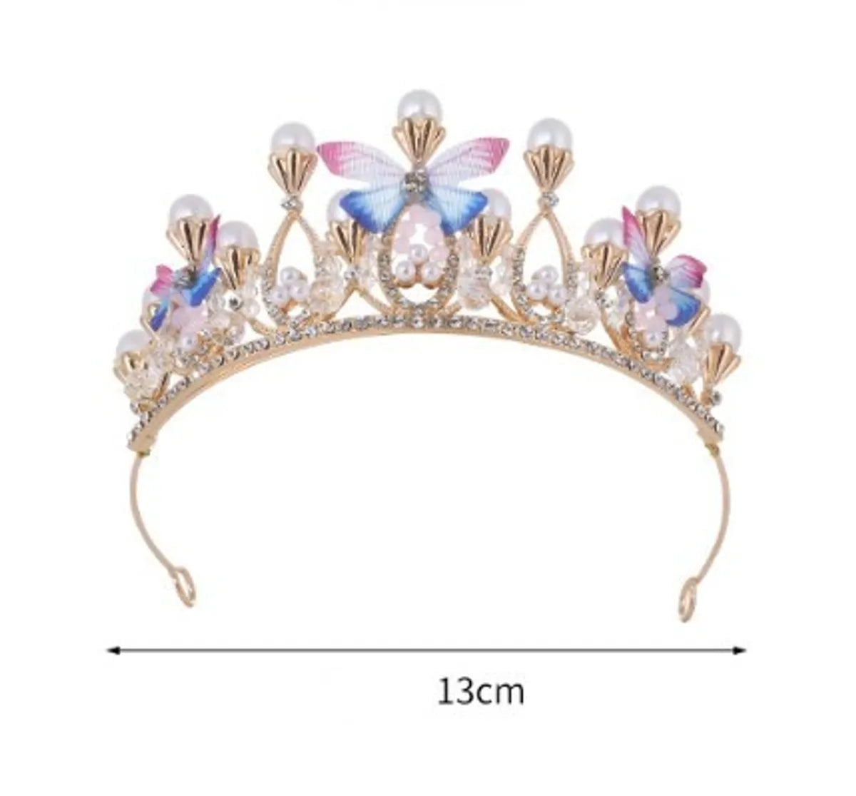 Women'S Elegant Crown Butterfly Alloy Crown