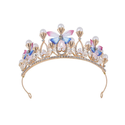 Women'S Elegant Crown Butterfly Alloy Crown