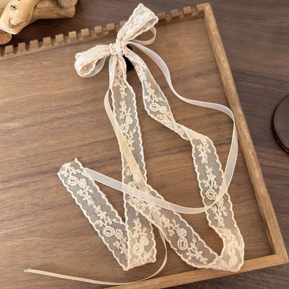 Women'S Elegant Cute Sweet Bow Knot Arylic Cloth Lace Hair Claws