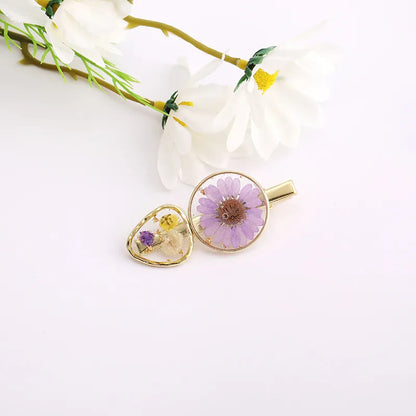 Women'S Elegant Flower Alloy Hair Clip