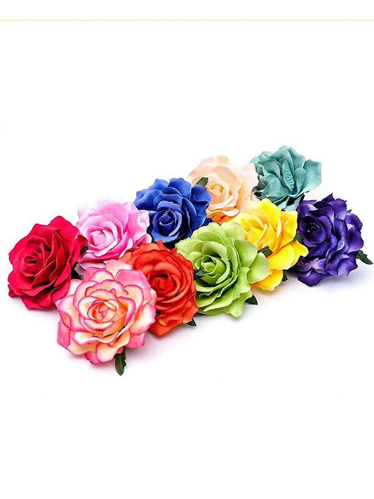 Women'S Elegant Flower Cloth Hair Clip