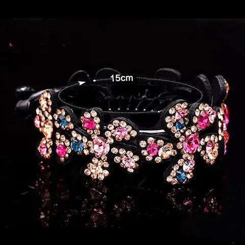 Women'S Elegant Flower Rhinestone Hair Clip