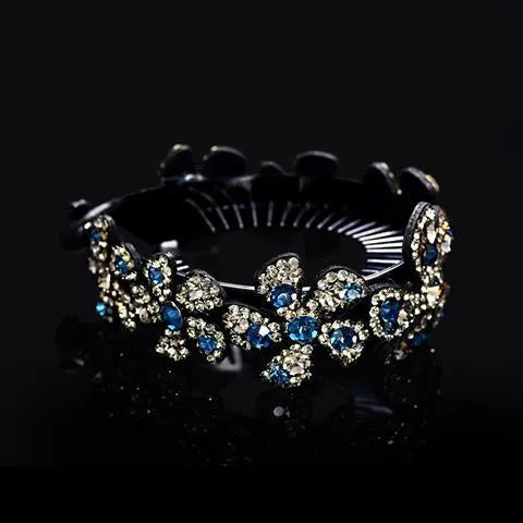 Women'S Elegant Flower Rhinestone Hair Clip