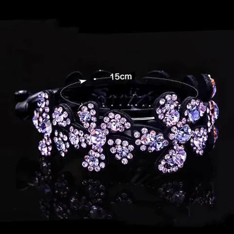 Women'S Elegant Flower Rhinestone Hair Clip