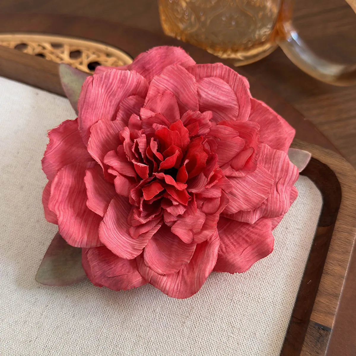 Women'S Elegant Glam Flower Cloth Flowers Hair Clip