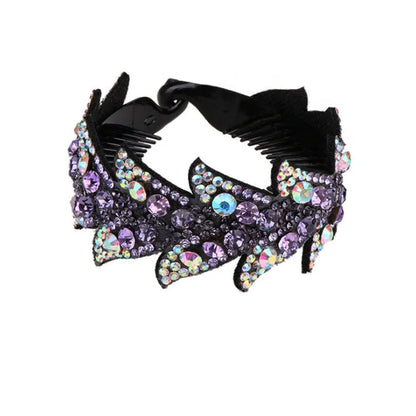 Women'S Elegant Glittery Rhinestone Hair Clip