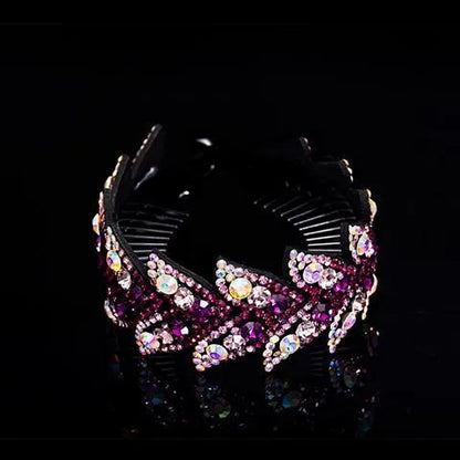 Women'S Elegant Glittery Rhinestone Hair Clip