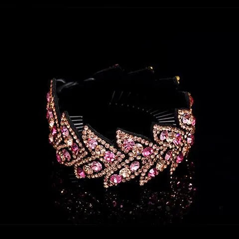 Women'S Elegant Glittery Rhinestone Hair Clip