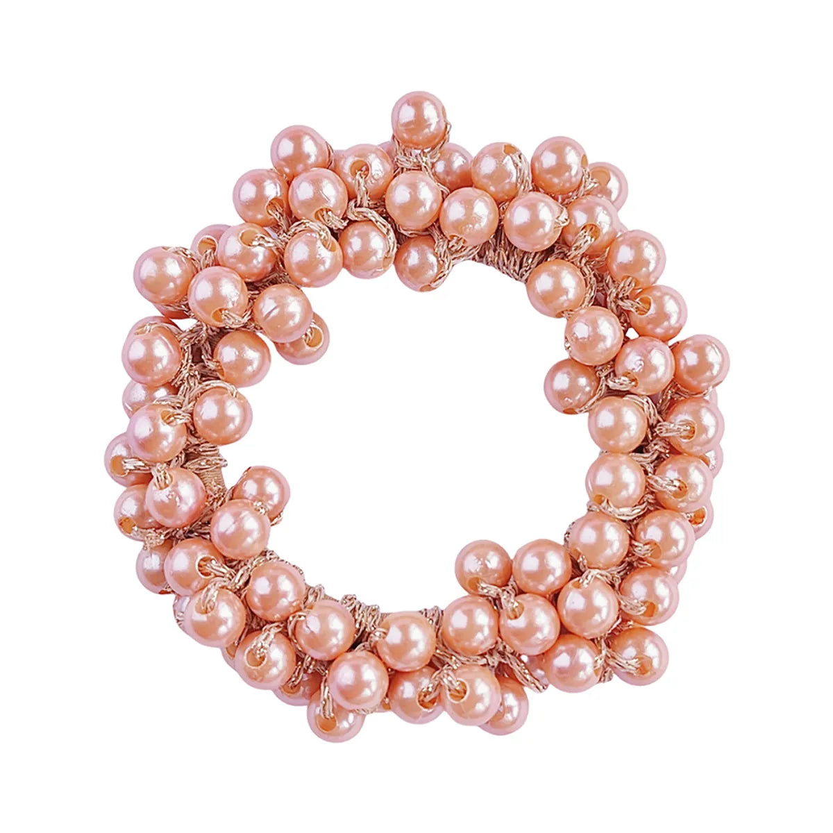 Women'S Elegant Lady Geometric Artificial Pearl Hair Tie