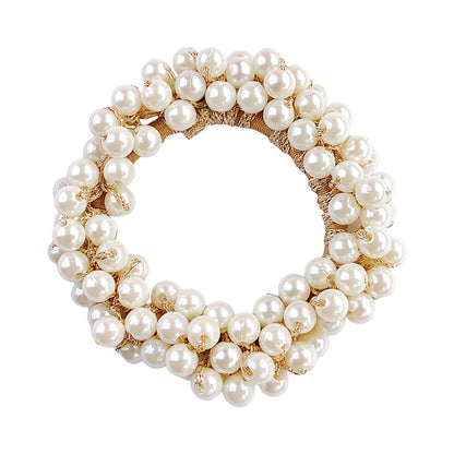 Women'S Elegant Lady Geometric Artificial Pearl Hair Tie