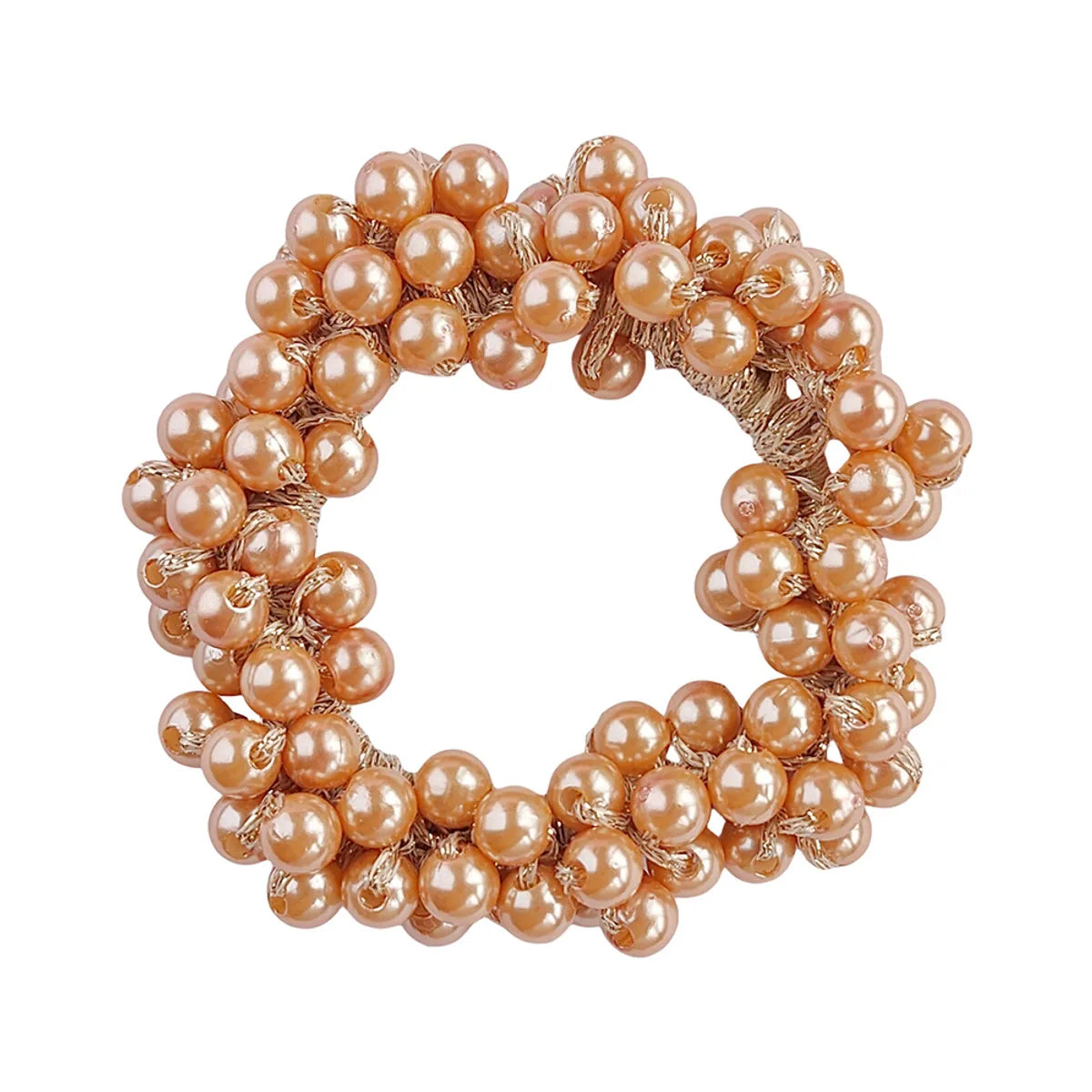 Women'S Elegant Lady Geometric Artificial Pearl Hair Tie